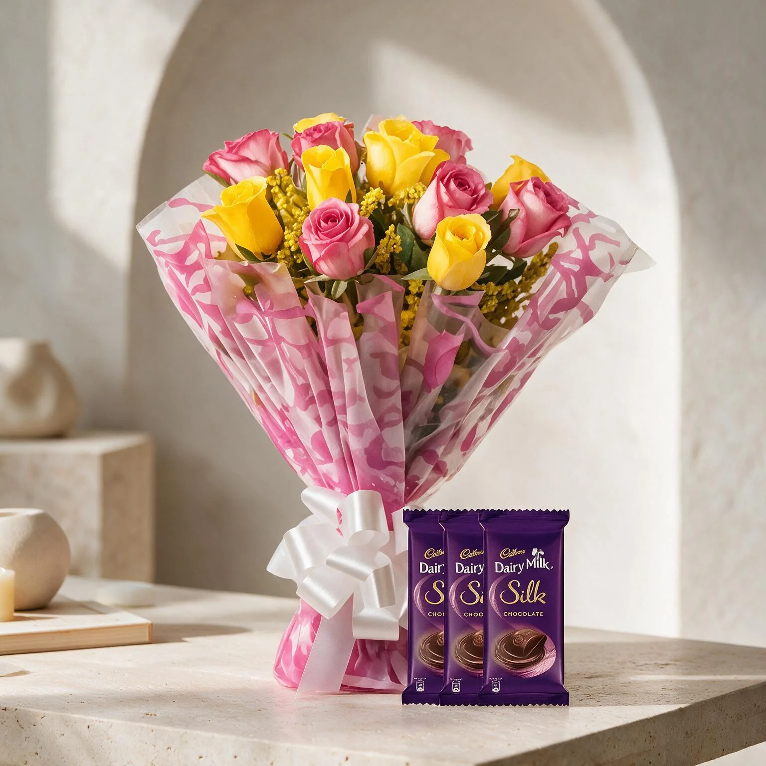Roses Bouquet with Chocolates