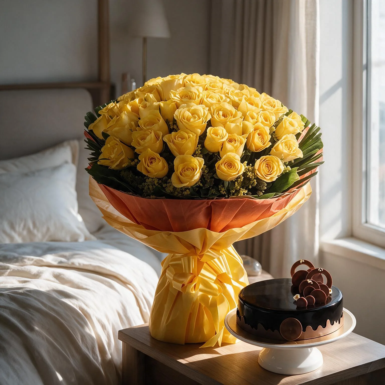 Bouquet & Cake