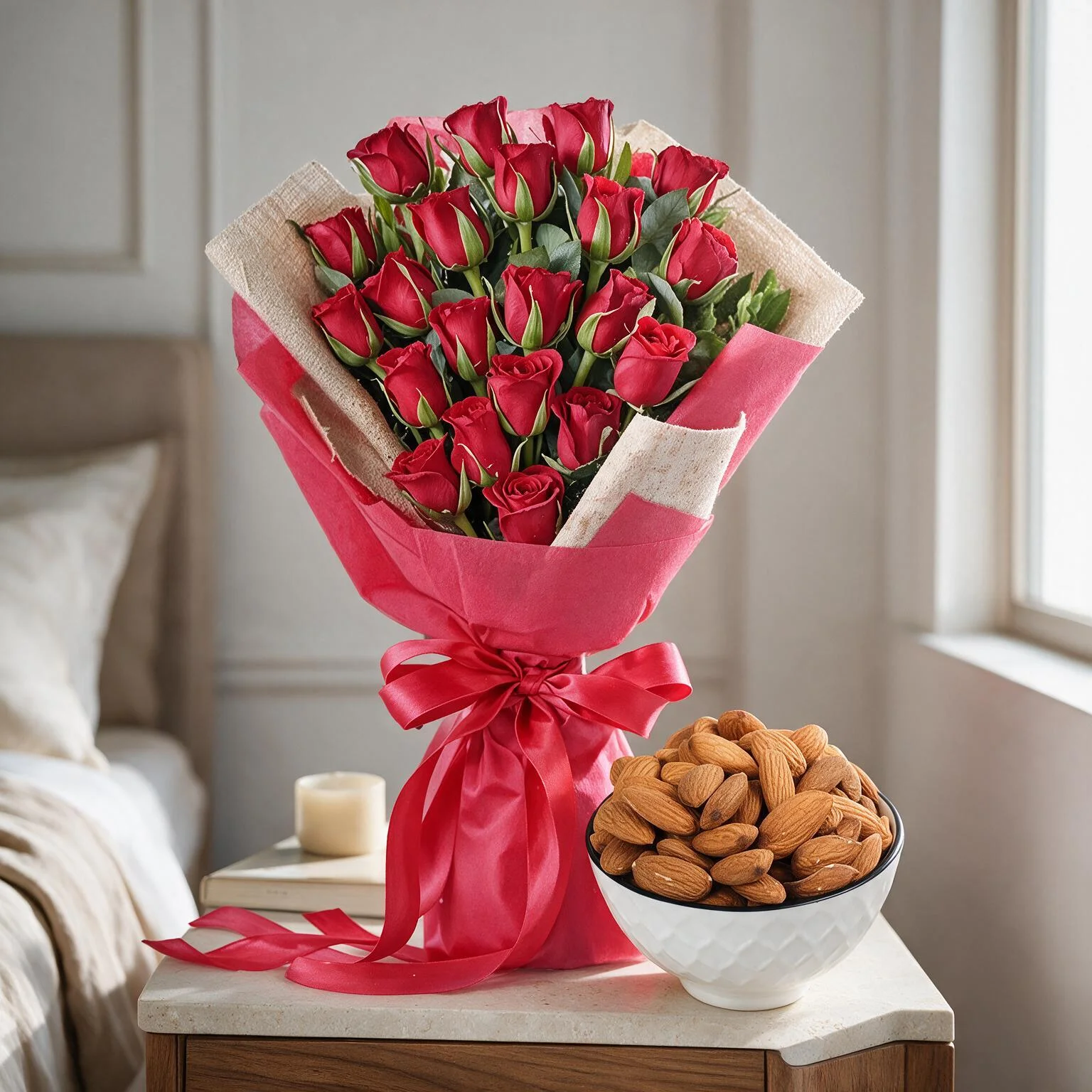 Roses Bouquet & Almonds