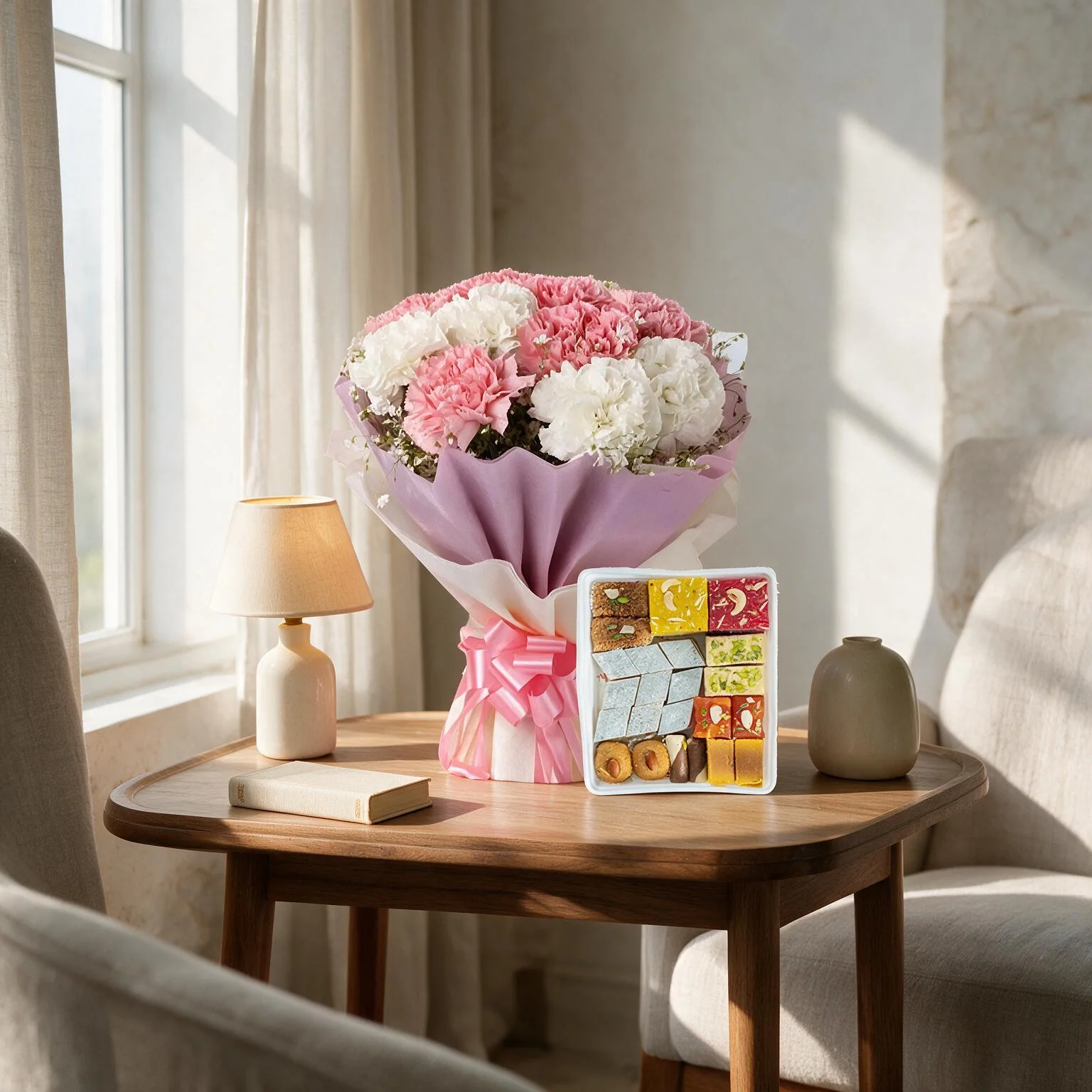 Bouquet & Assorted Mithai
