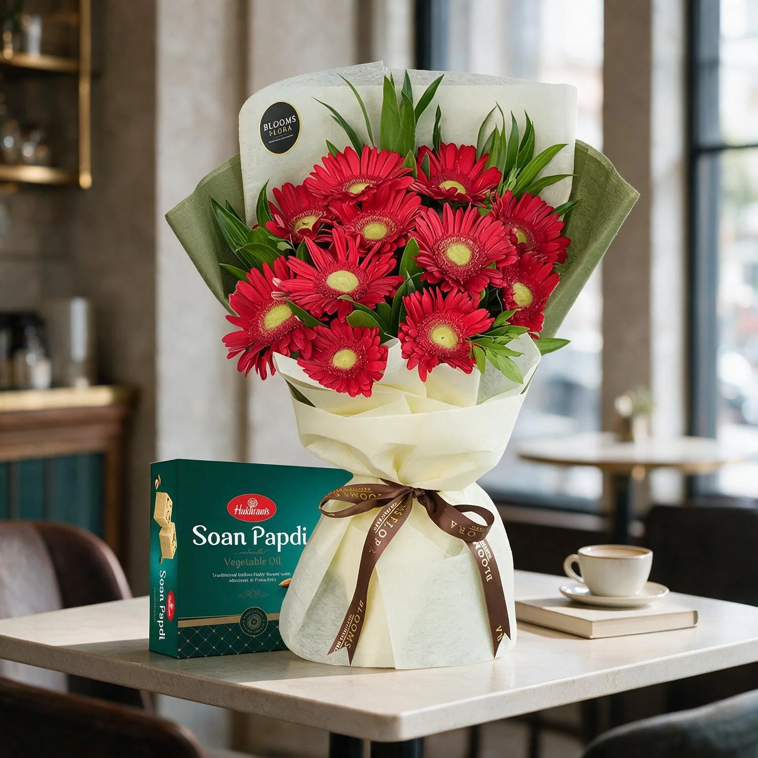 Gerberas Bouquet & Soan Papdi
