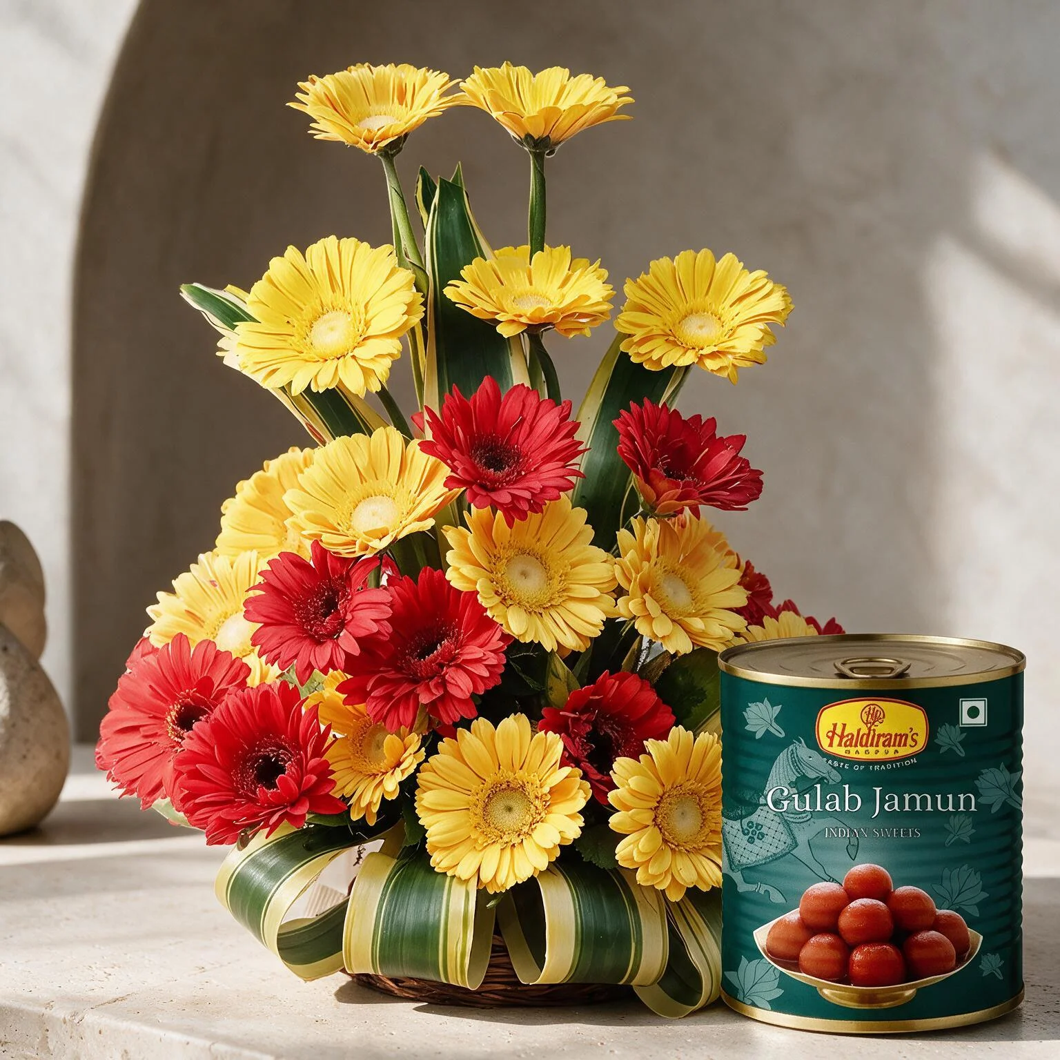 Yellow Roses N Rasgullas