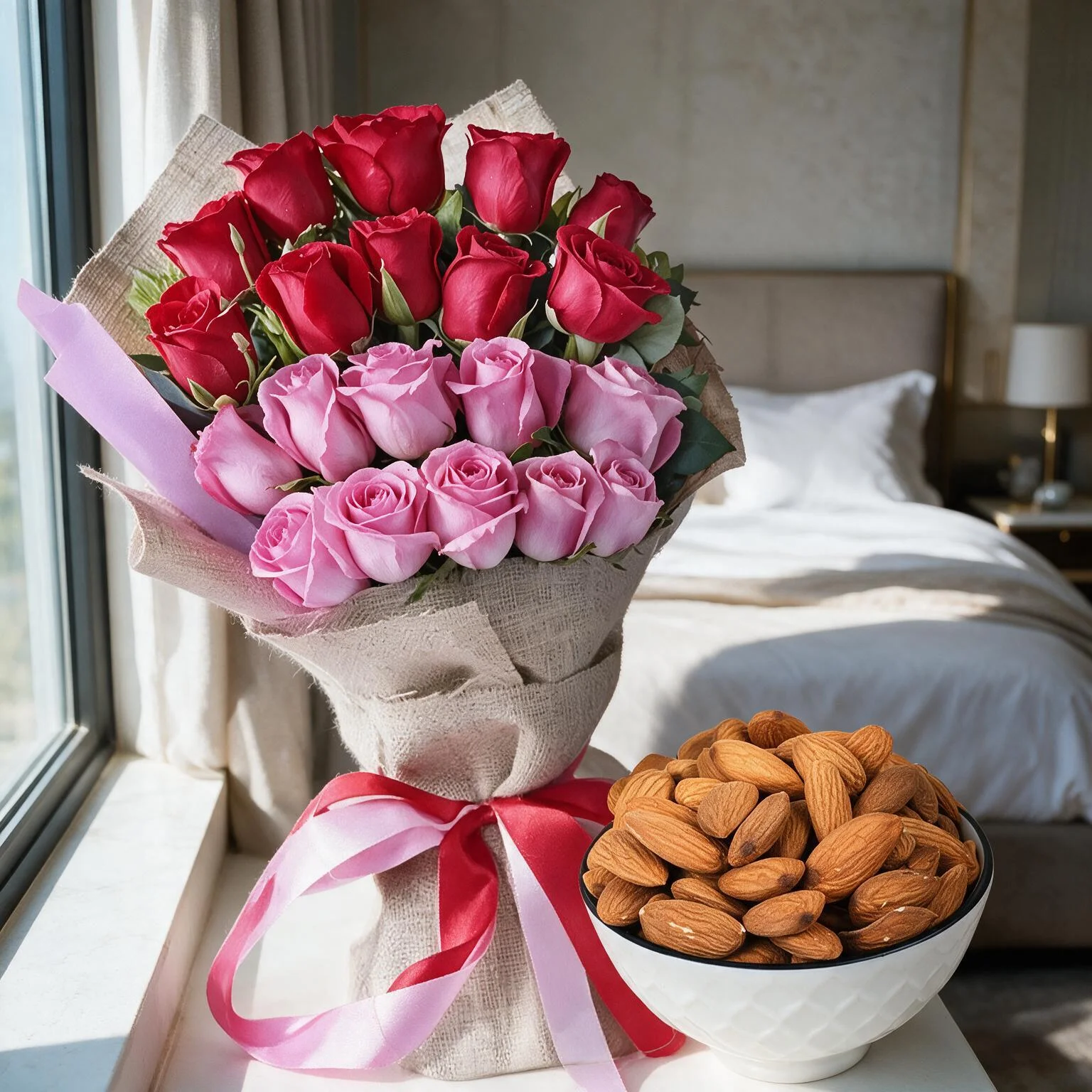 Roses Bouquet & Almonds