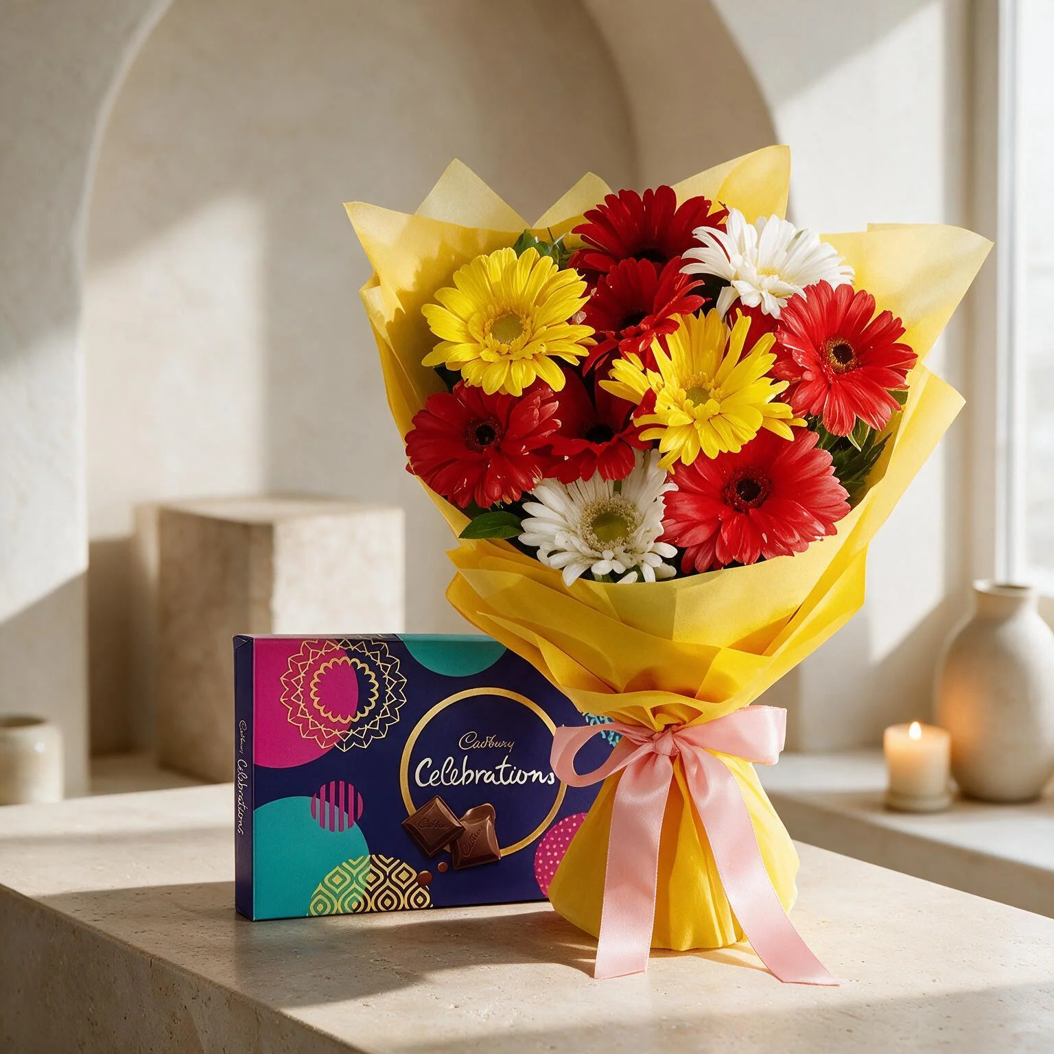 Gerberas & Chocolate Bouquet