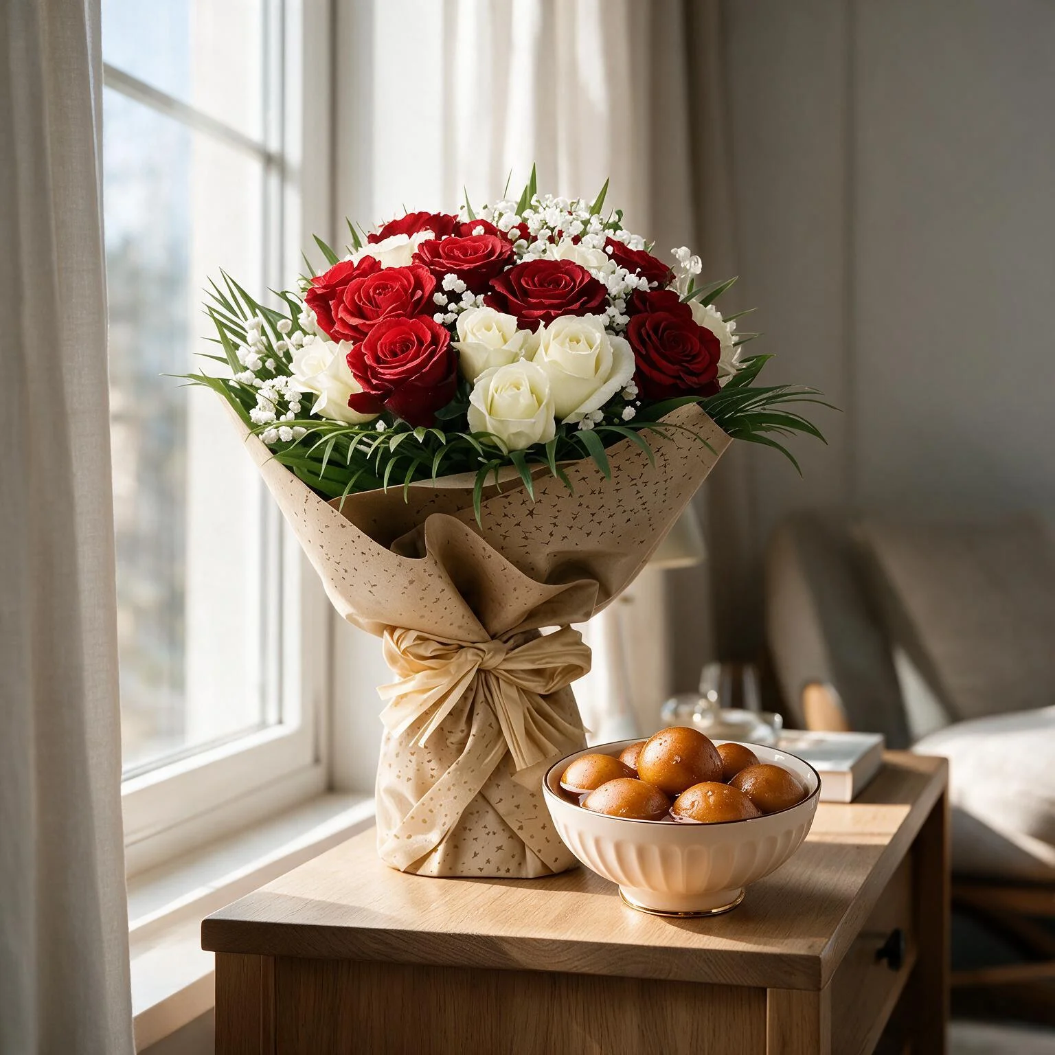 Flowers & Mithai Combo