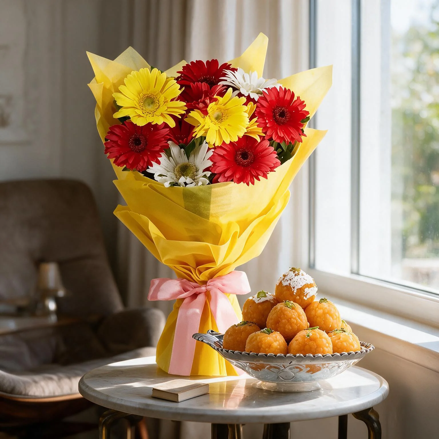 Flowers & Mithai Combo