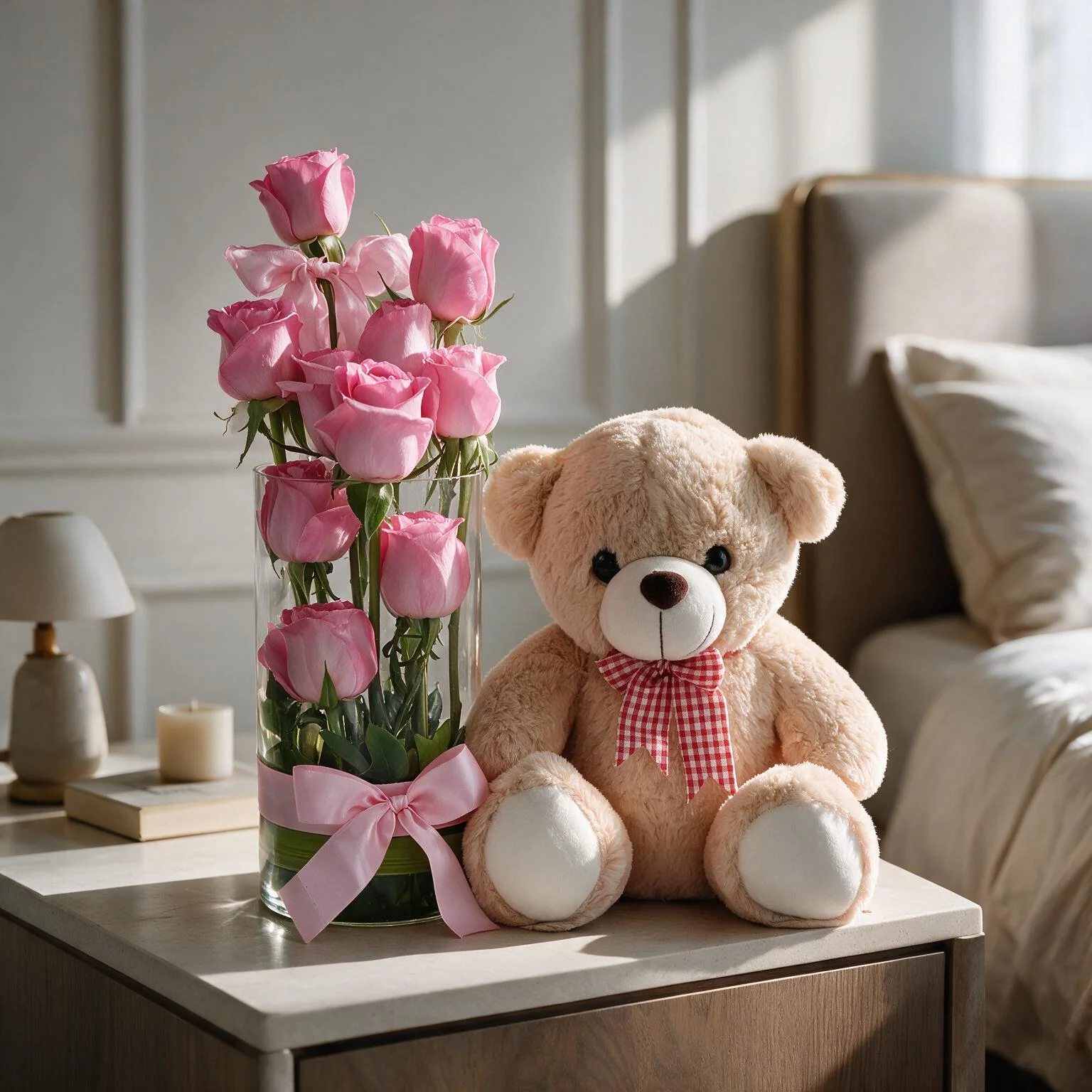 Teddy With Roses
