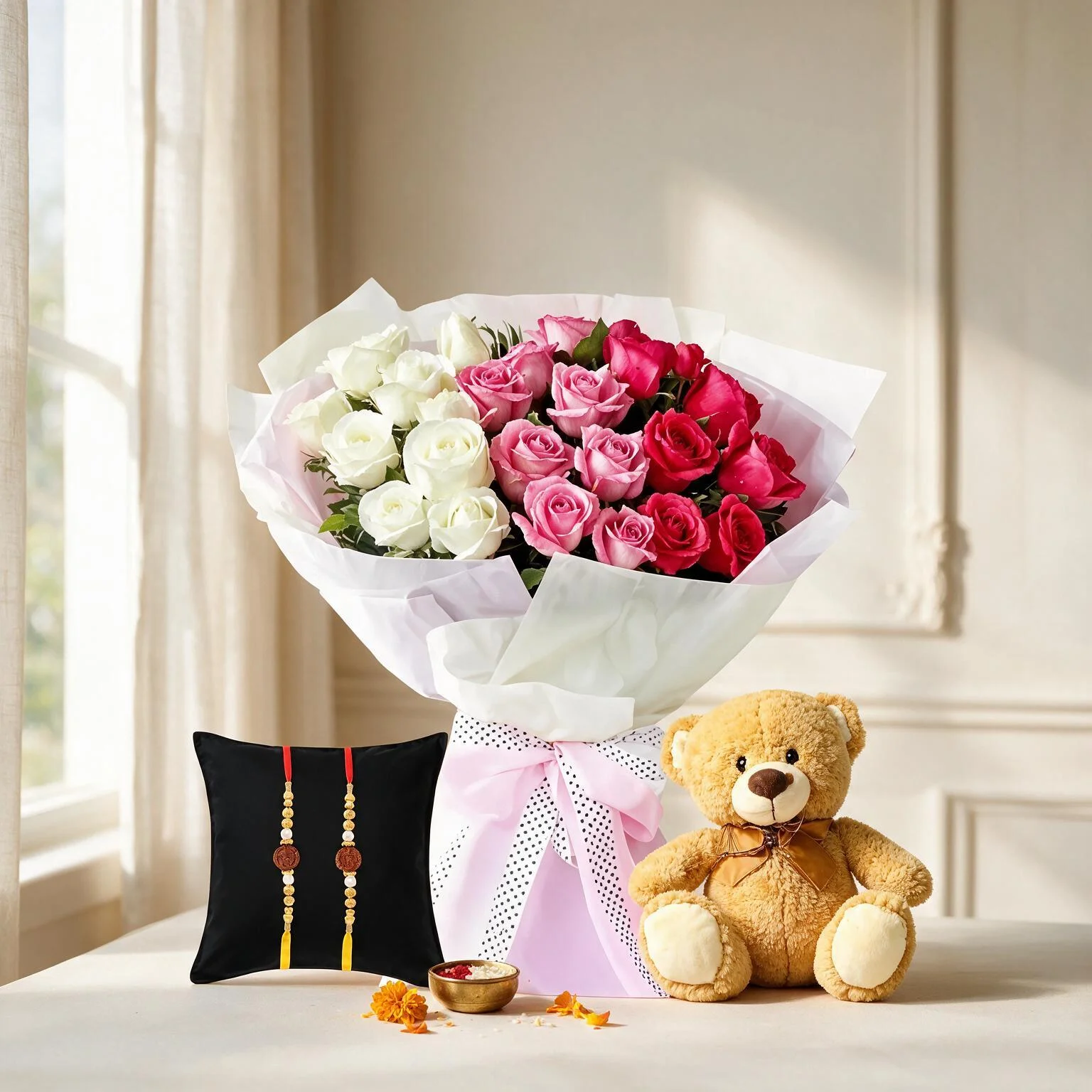 Roses with Teddy