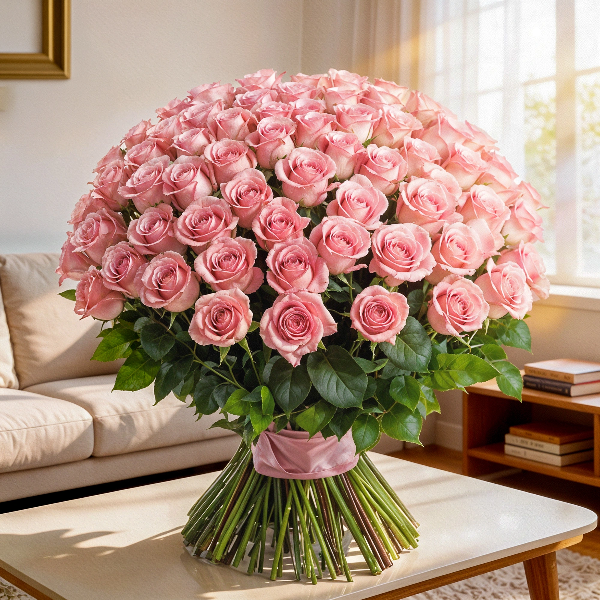 Elegant Pink Rose Bouquet