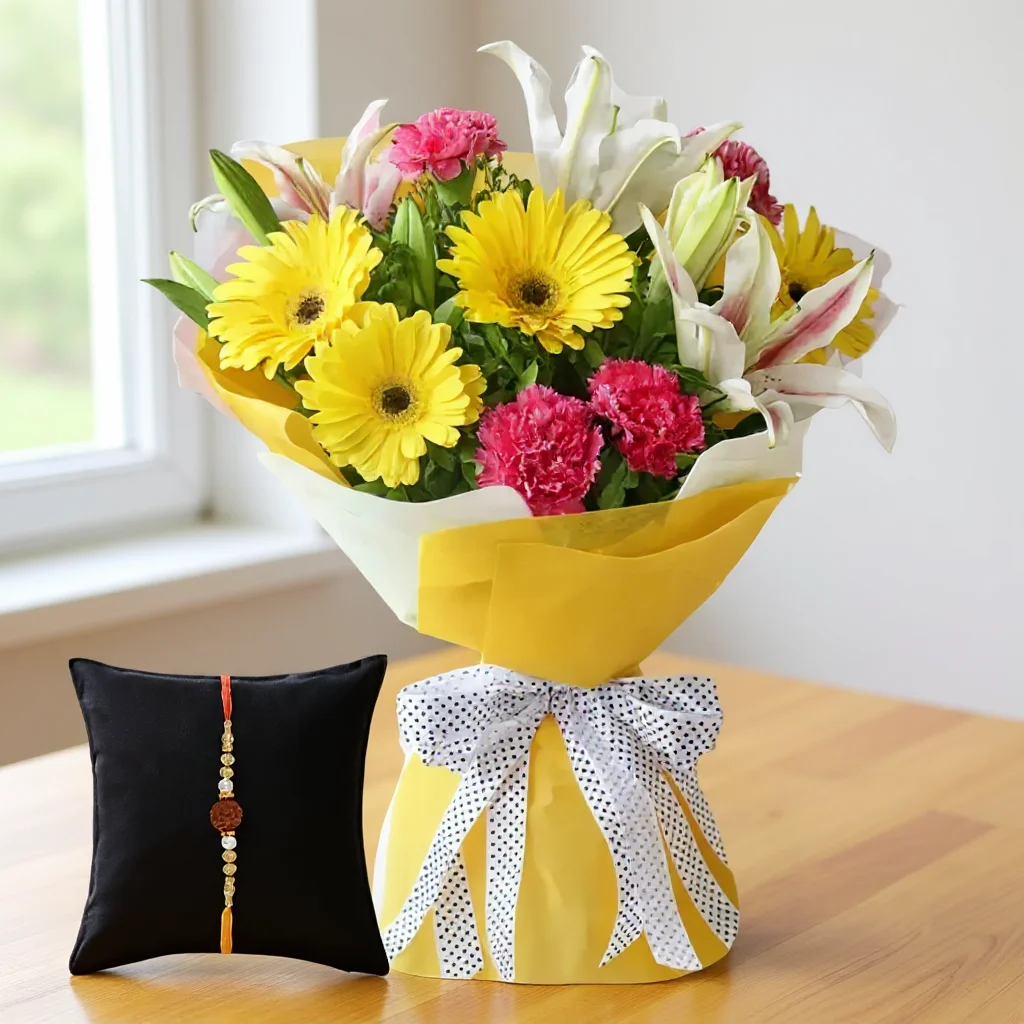 Bouquet of Gerberas, Carnations & Lilies