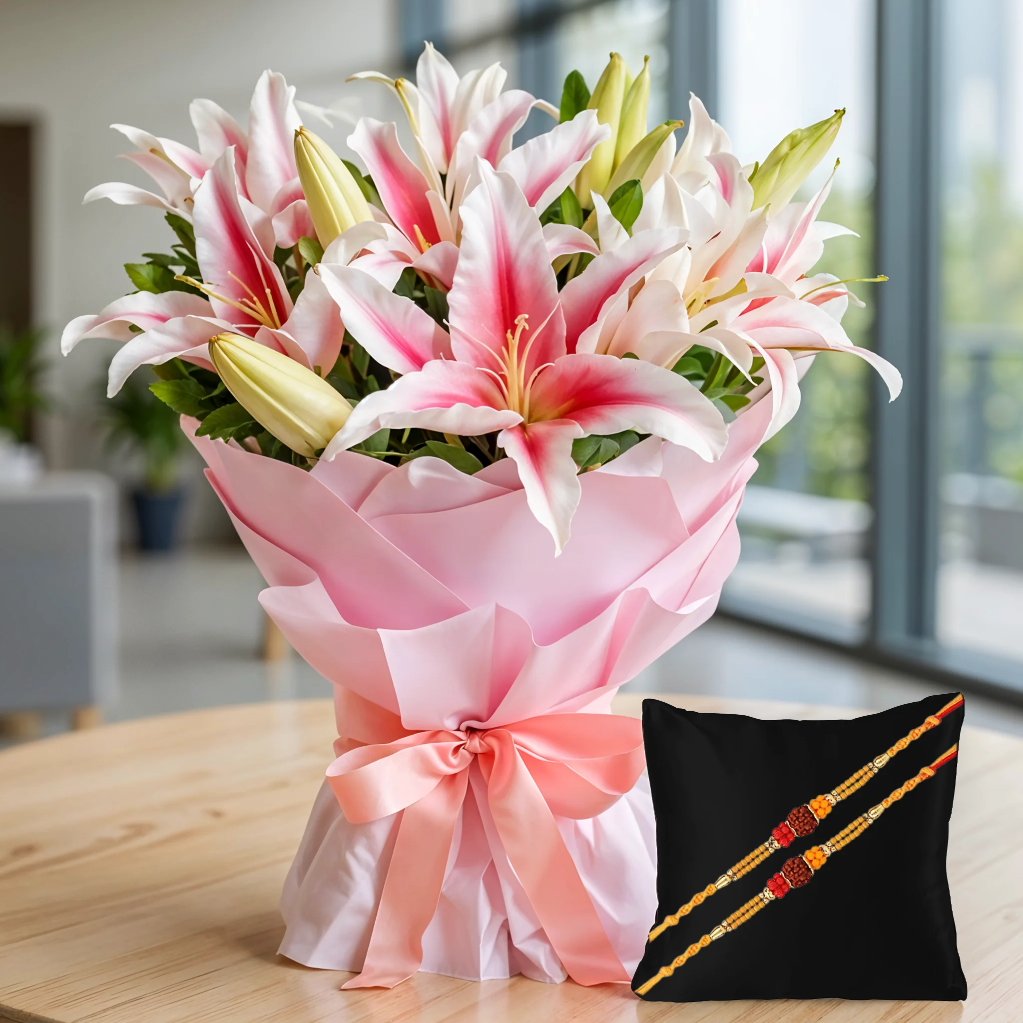 Bouquet of Pink Lilies