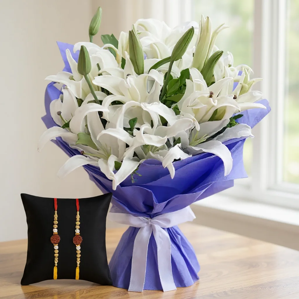 Bouquet of White Lilies