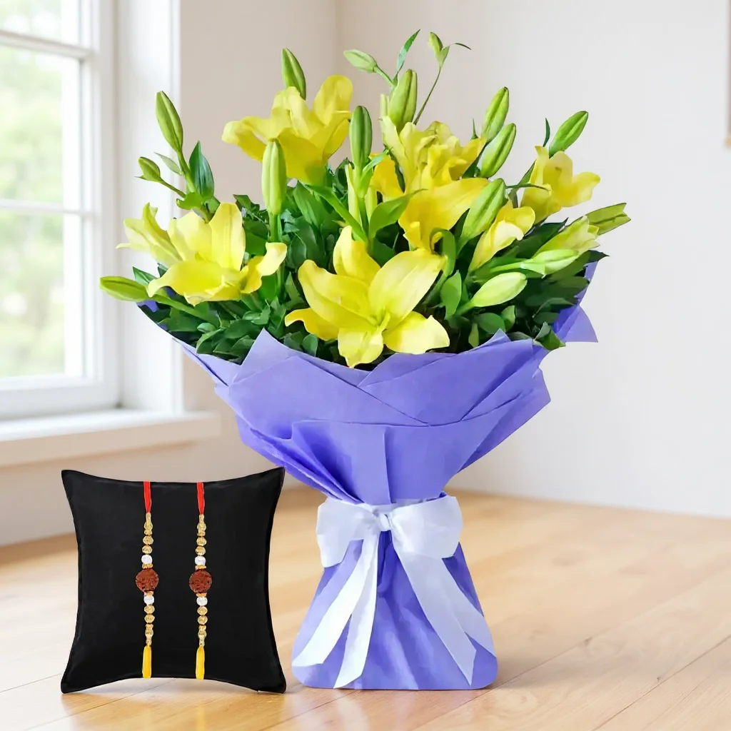 Bunch of Yellow Lilies