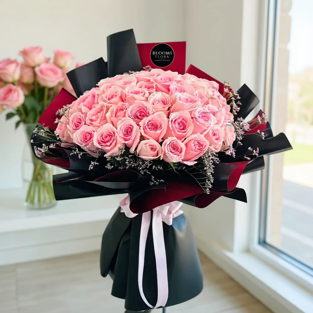 40 Pink Roses Bouquet