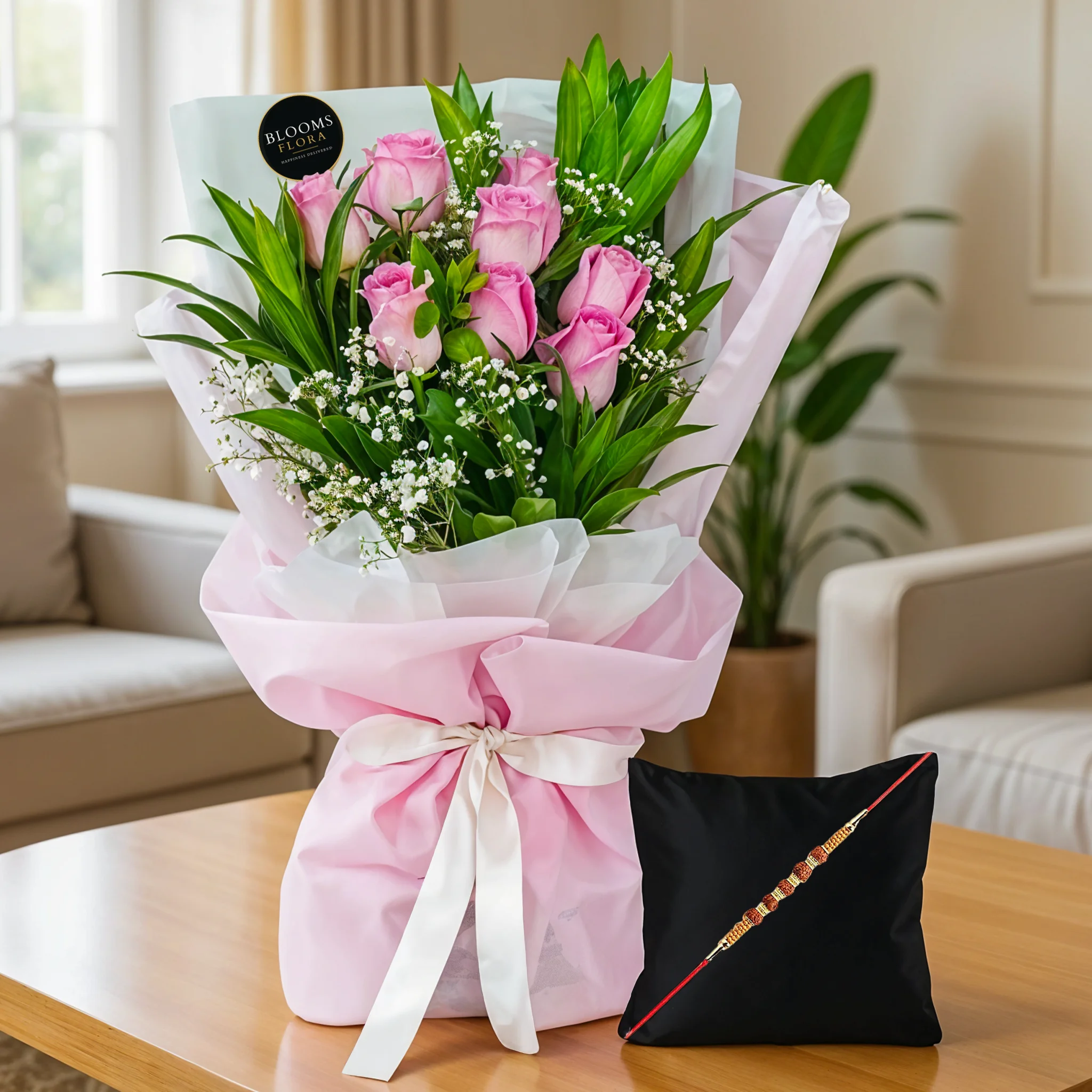 Flowers With Rakhi