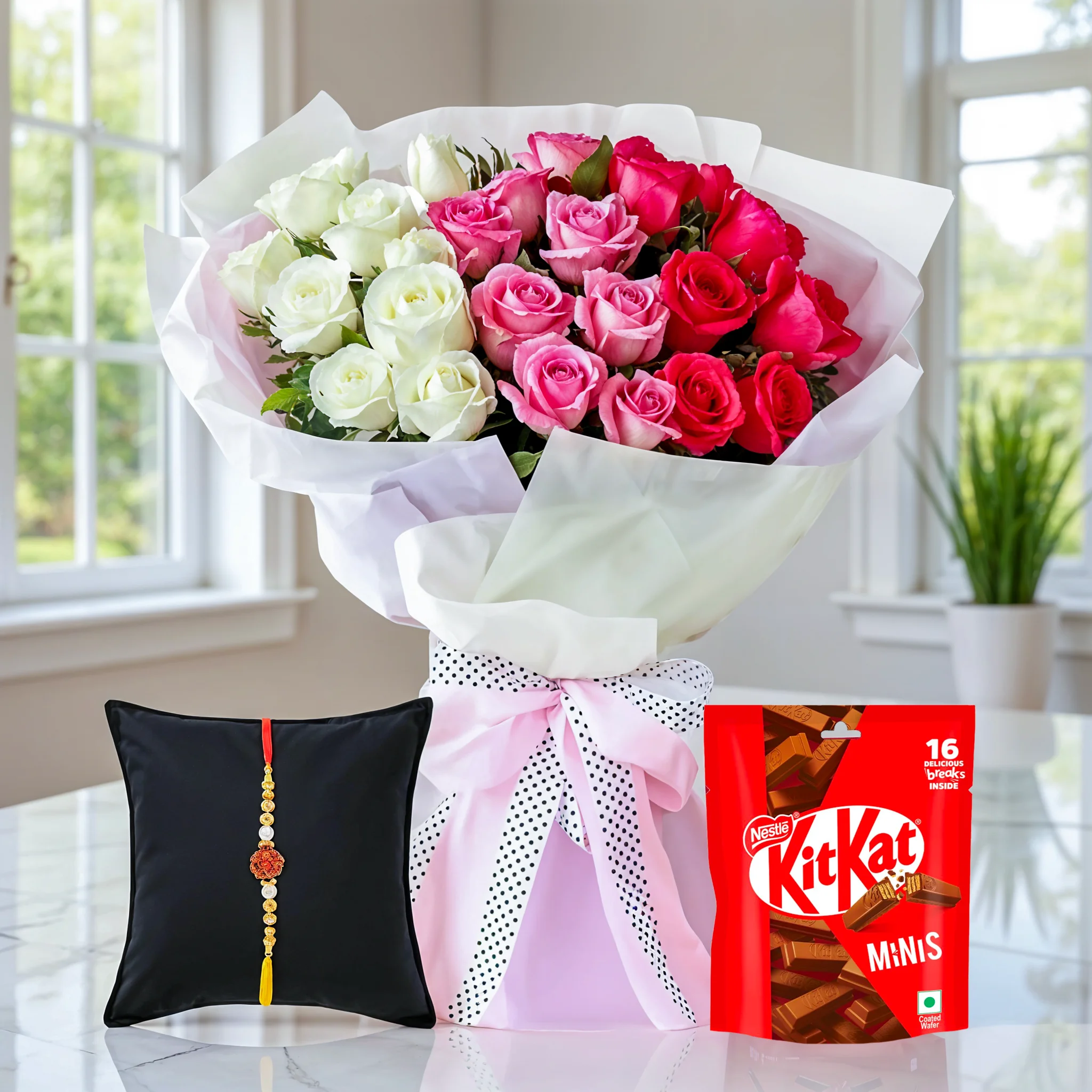 Roses with Kitkat