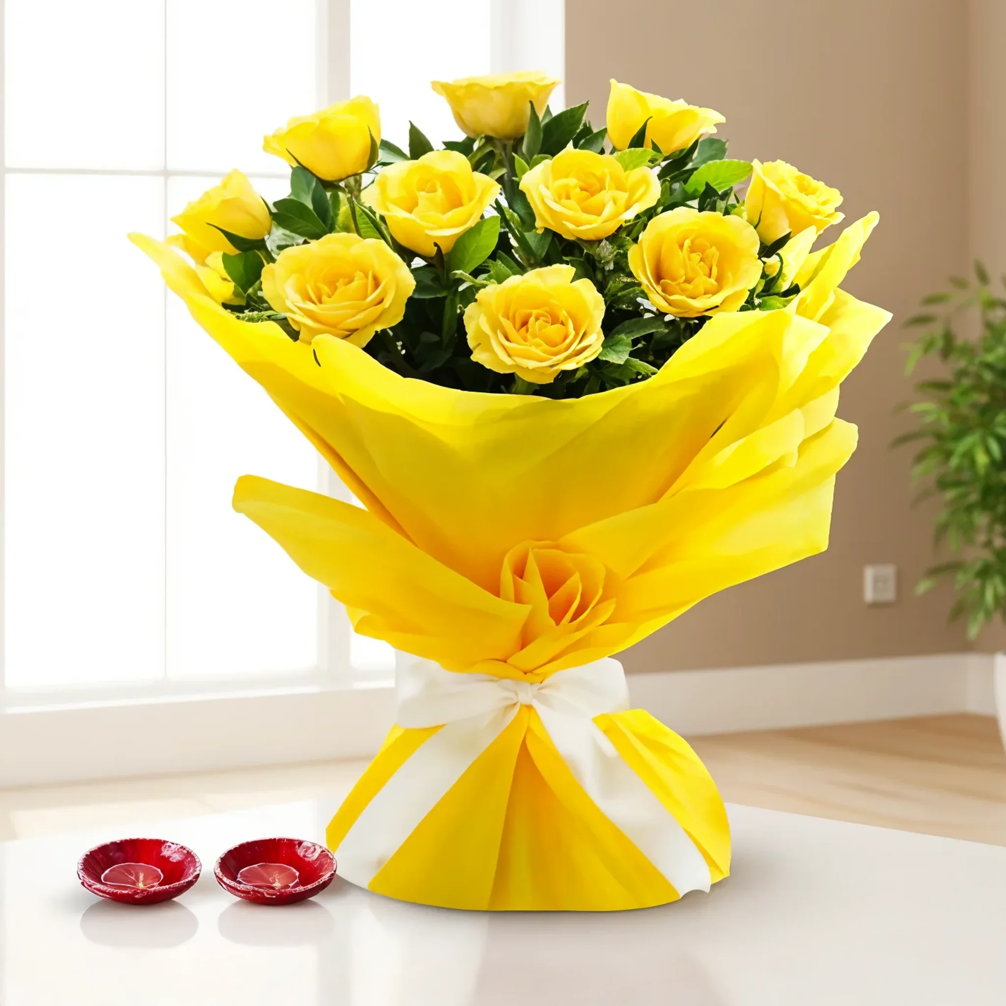 Bouquet Of Yellow Roses