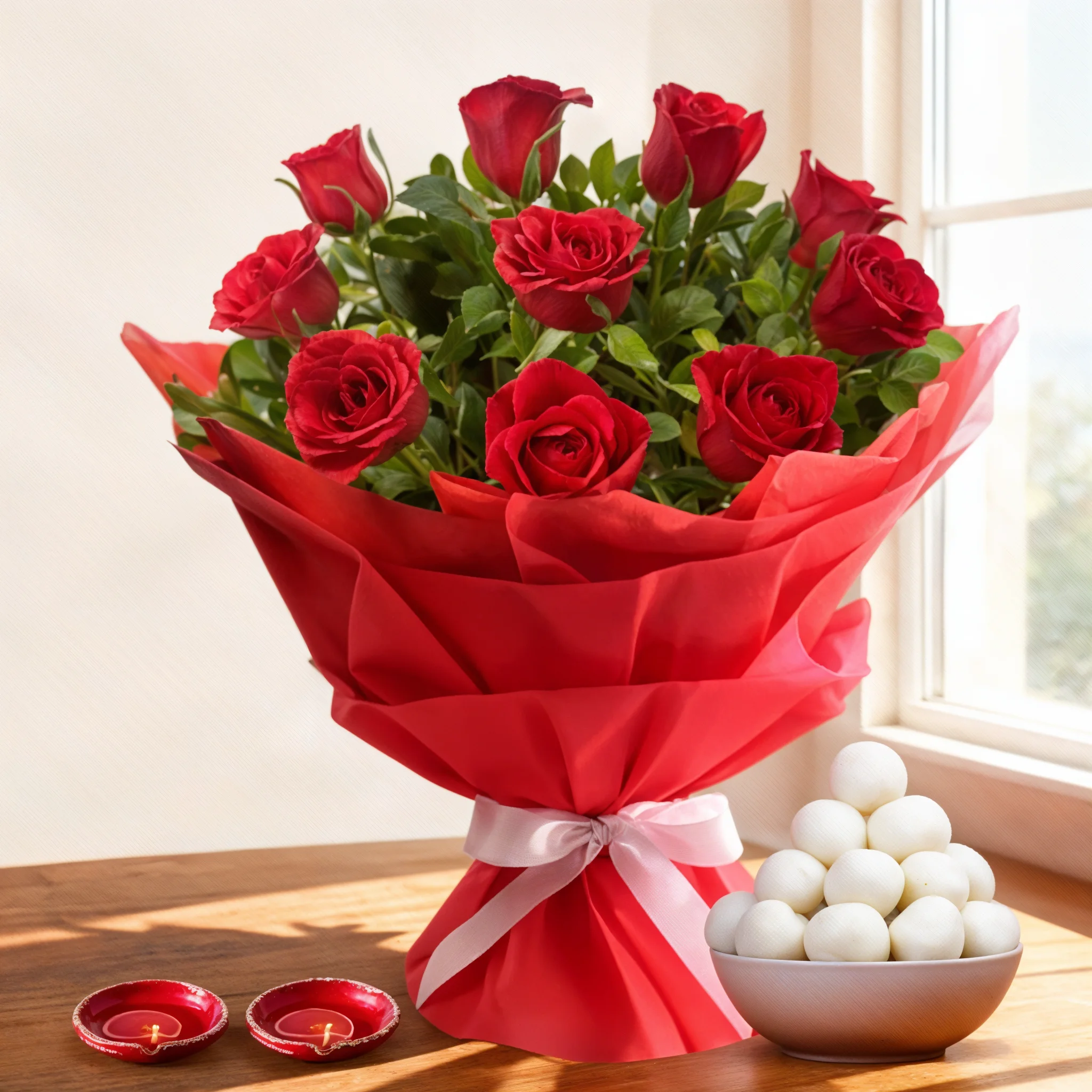 Flowers & Mithai Combo