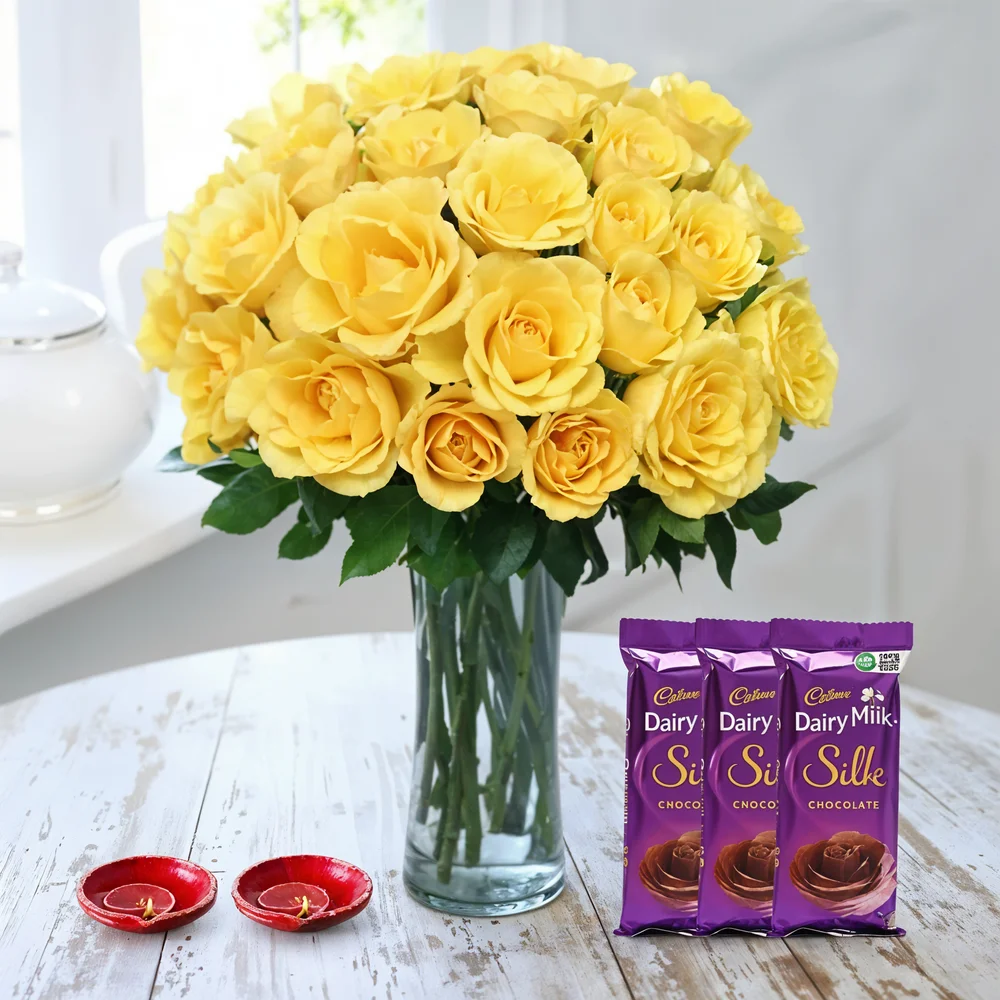 Yellow Beauty With Chocolate