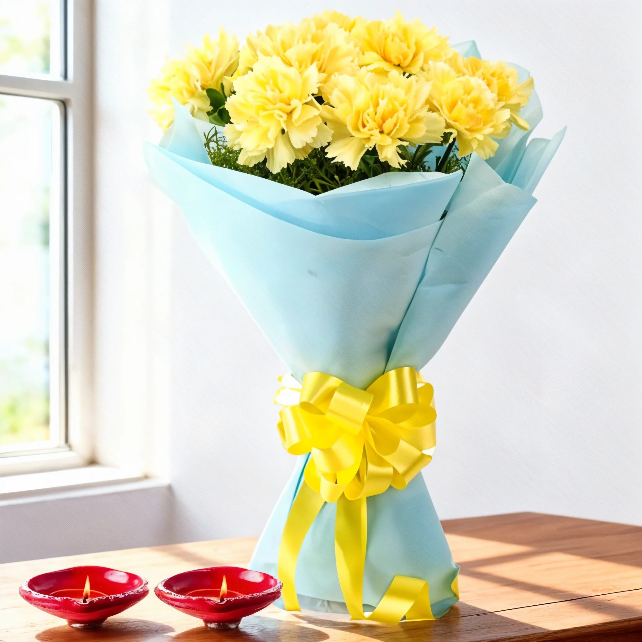 Carnation Bouquet With Diyas
