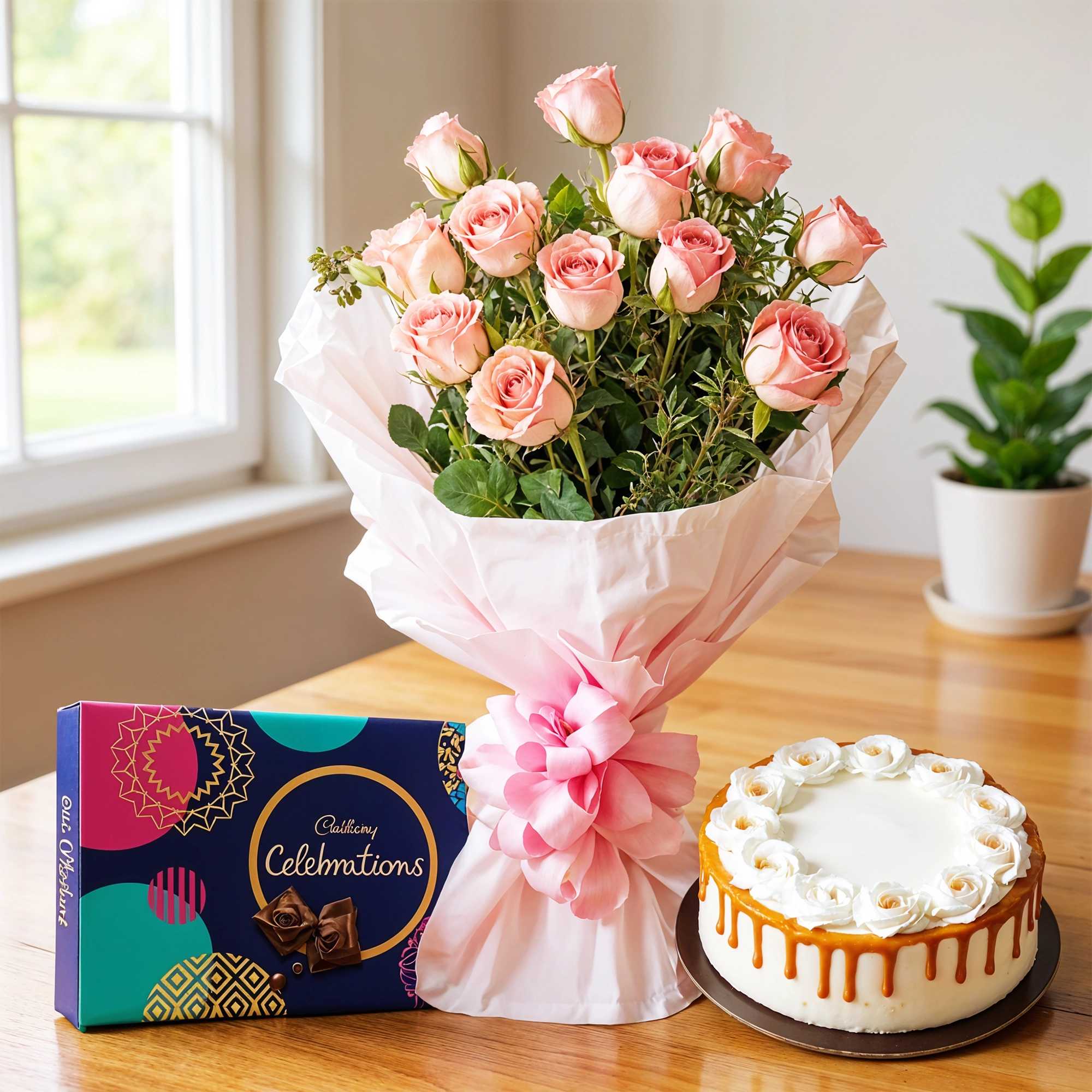 Flowers,Cake & Chocolates